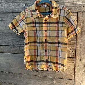 Old Navy Button Down plaid shirt size 4T